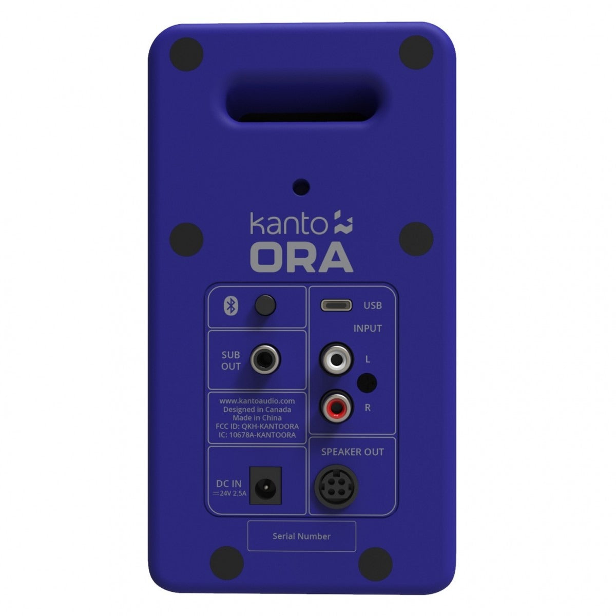 Kanto Ora Powered Reference Desktop Speakers with Bluetooth, Matte Purple