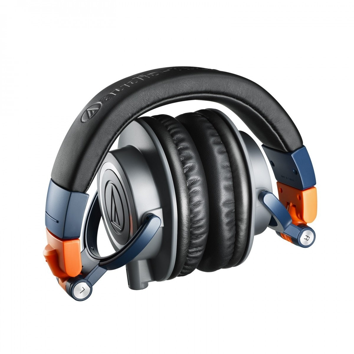 Audio-Technica ATH-M50x LAB Professional Monitor Headphones, Limited Edition Navy/Orange