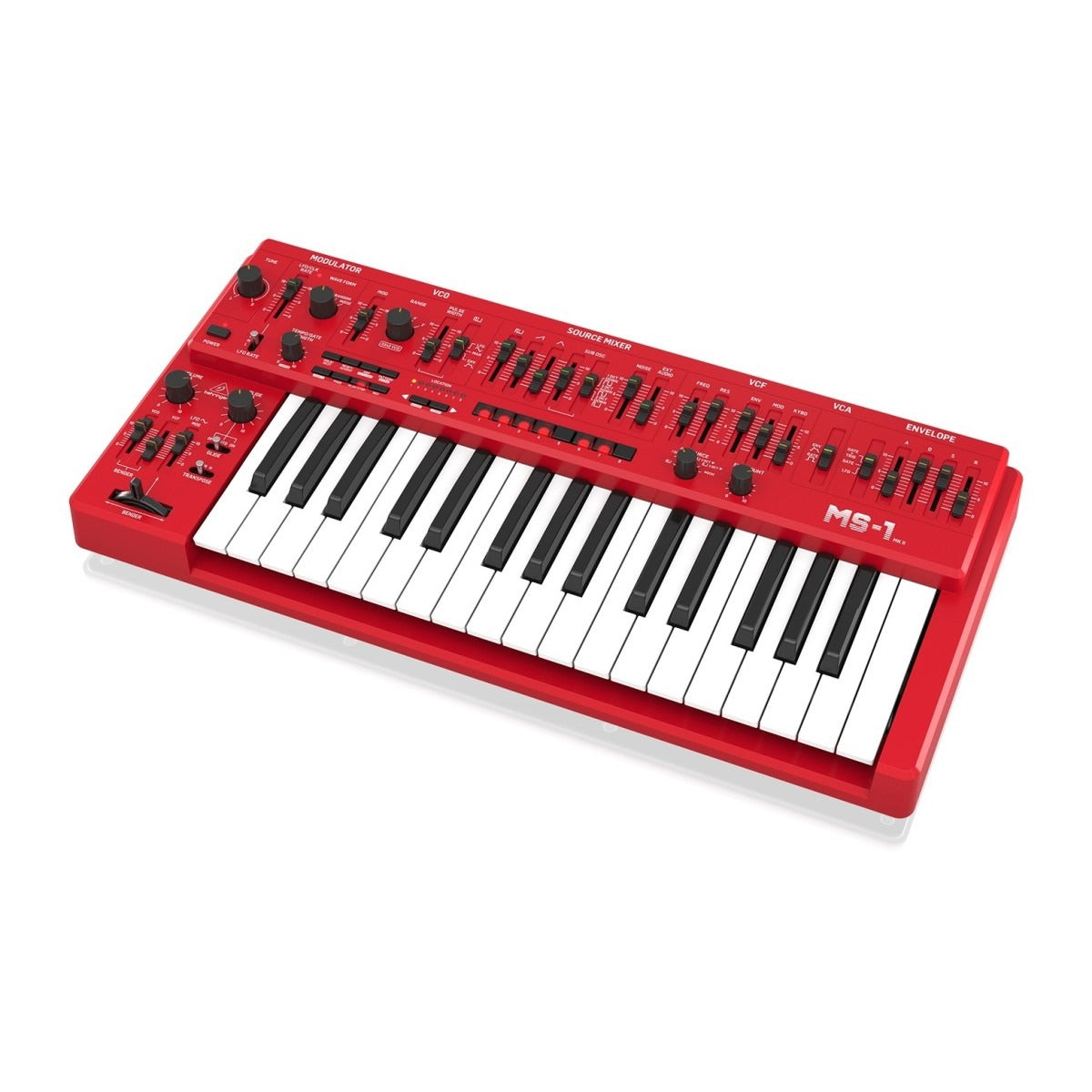 Behringer MS-1 MKII Analog Synthesizer, Red