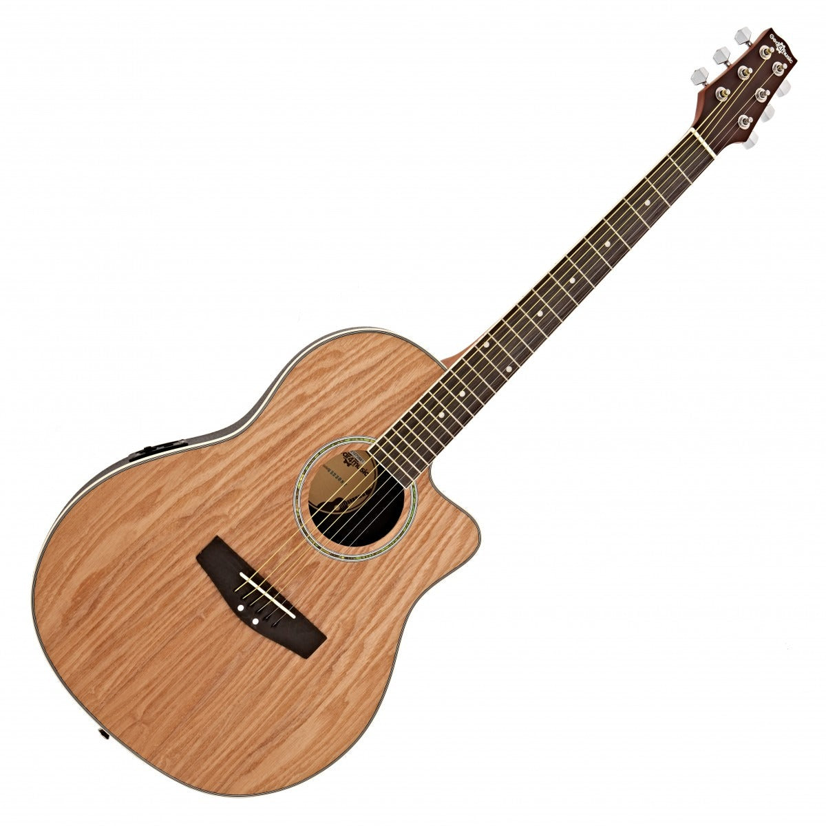 Deluxe Roundback Electro Acoustic Guitar , Natural