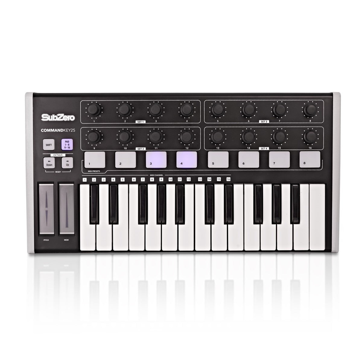 SubZero CommandKey25 Universal MIDI Controller