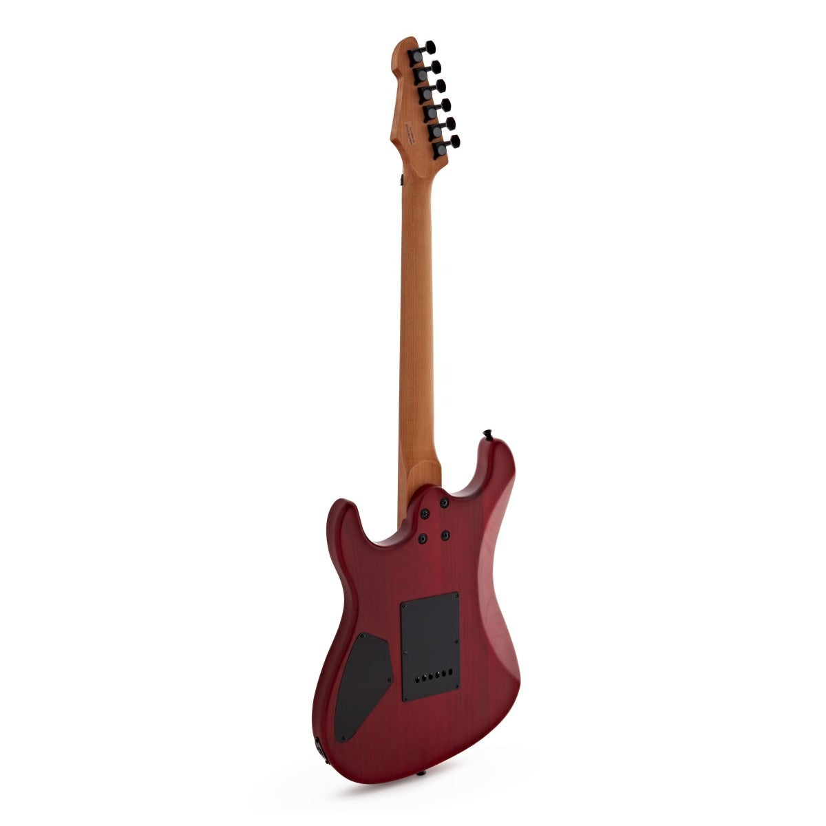 LA Select Modern Electric Guitar Transparent Ruby Red