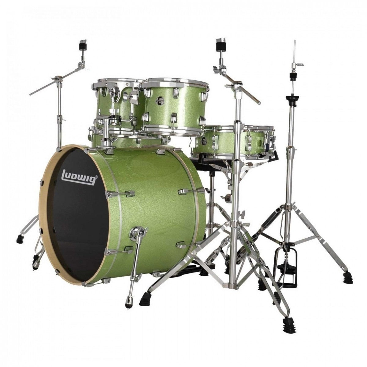 Ludwig Evolution 22'' 5pc Drum Kit w/Cymbals, Mint
