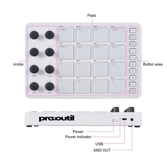 White RGB Pad