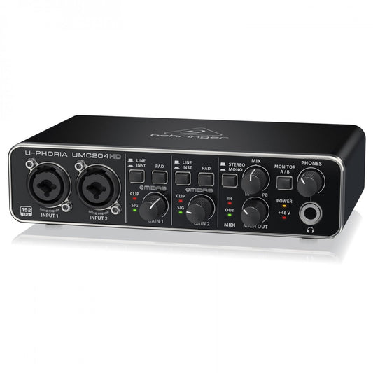 Behringer U-PHORIA UMC204HD USB Audio Interface