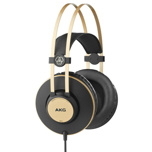AKG K92 Closed Back Headphones, Black/Gold