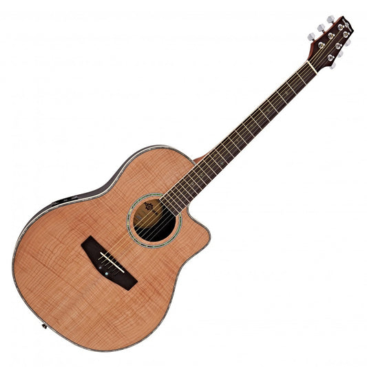 Deluxe Roundback Electro Acoustic Guitar, Flamed Maple