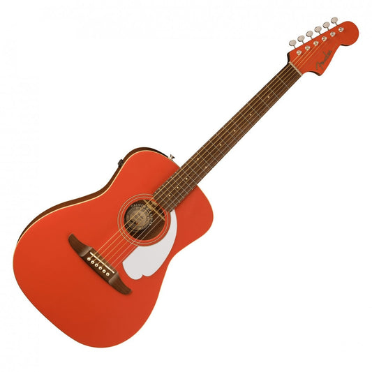 Fender Malibu Player Electro Acoustic, Fiesta Red - Nearly New