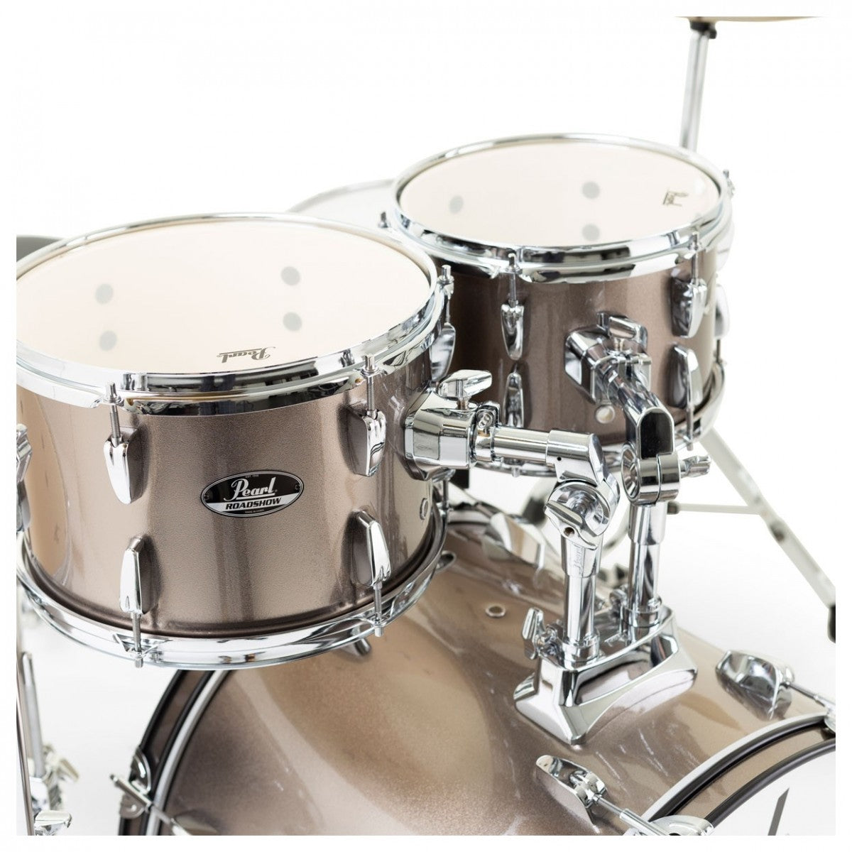 Pearl Roadshow 5pc Compact Drum Kit w/Sabian Cymbals, Bronze Metallic