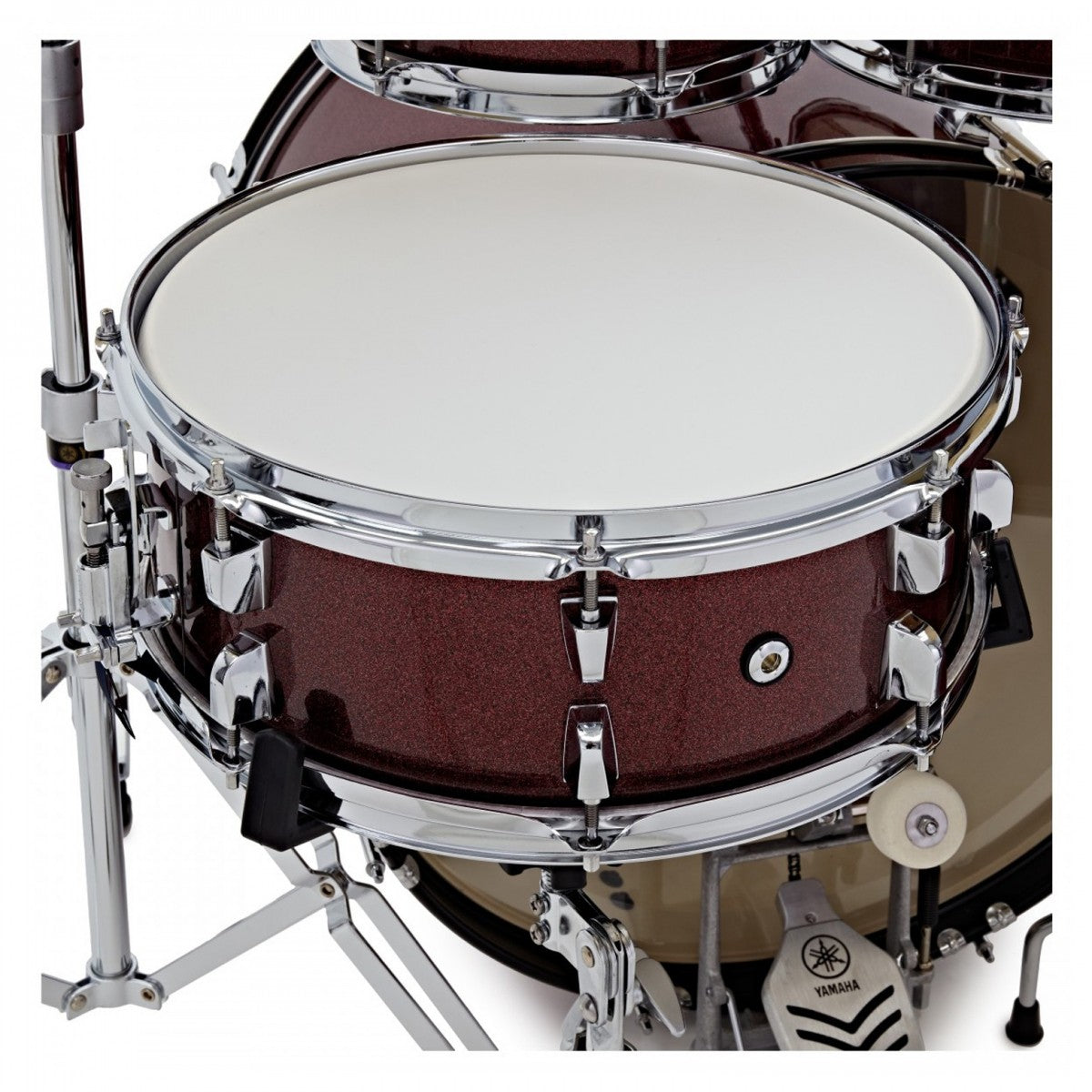 Yamaha Rydeen 22" Drum Kit w/Cymbals, Burgandy Glitter