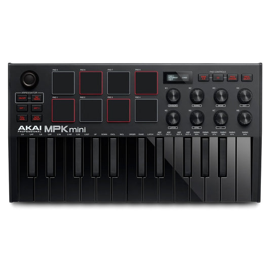 Akai Professional MPK Mini MK3 Laptop Production Keyboard, Black